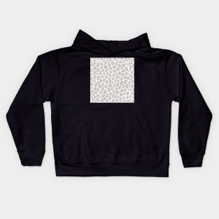 Grayscale Leopard Print Kids Hoodie